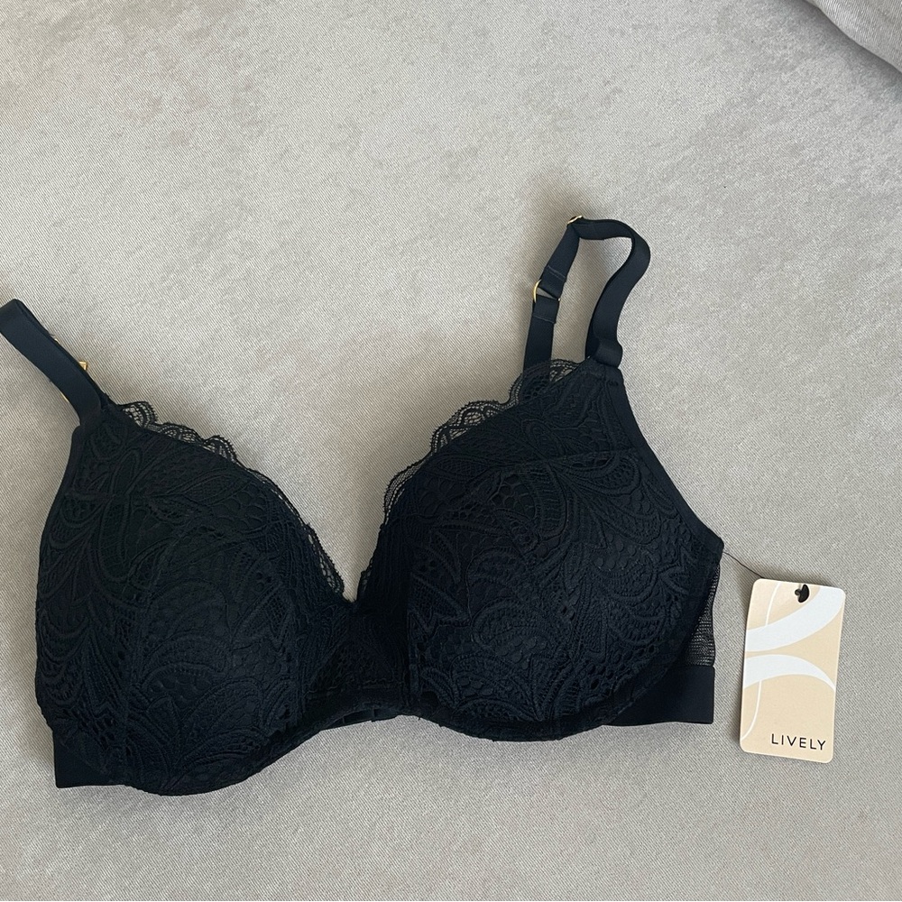 Lace No Wire Black Bra